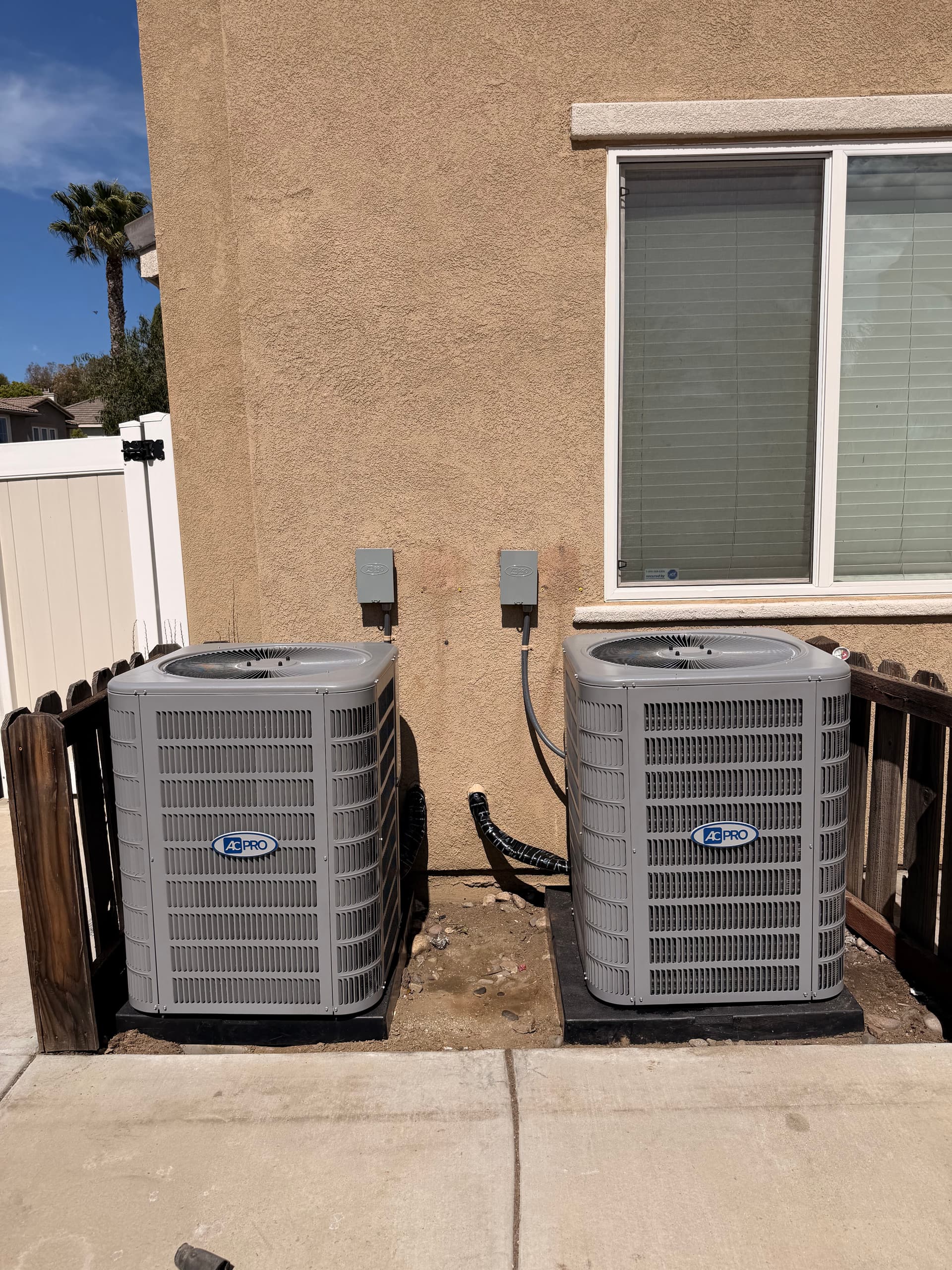 Gallery photos for Dual AC Unit Installation Brings Cool Air Back to Wildomar Home: Image #1